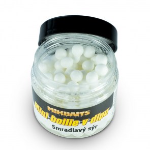 MIKBAITS Mini boilies v dipu 50ml Smradlavý sýr